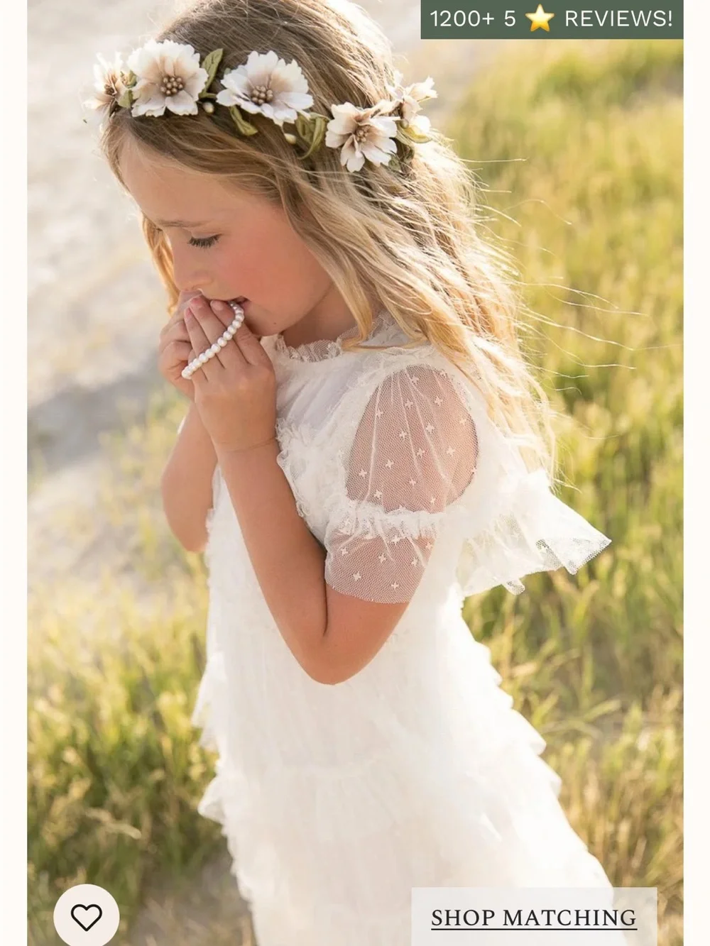 Mini Ivy City Co whimsical dress | white 2T